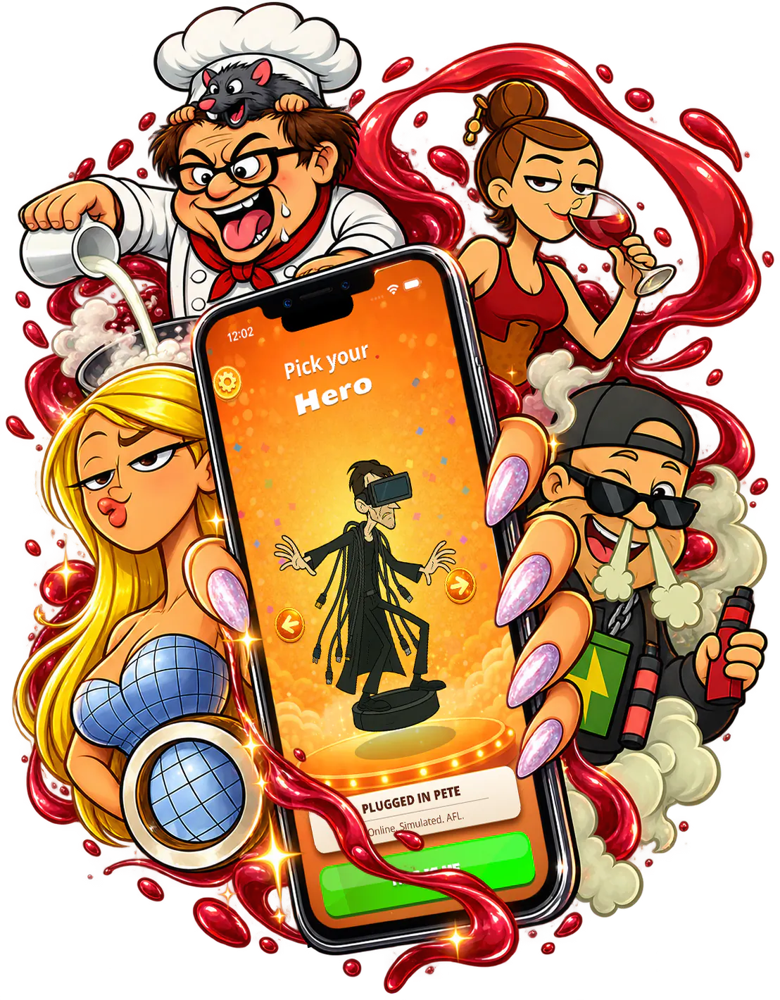 Who is NOT? game screen